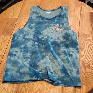 Mens tie dye tank top